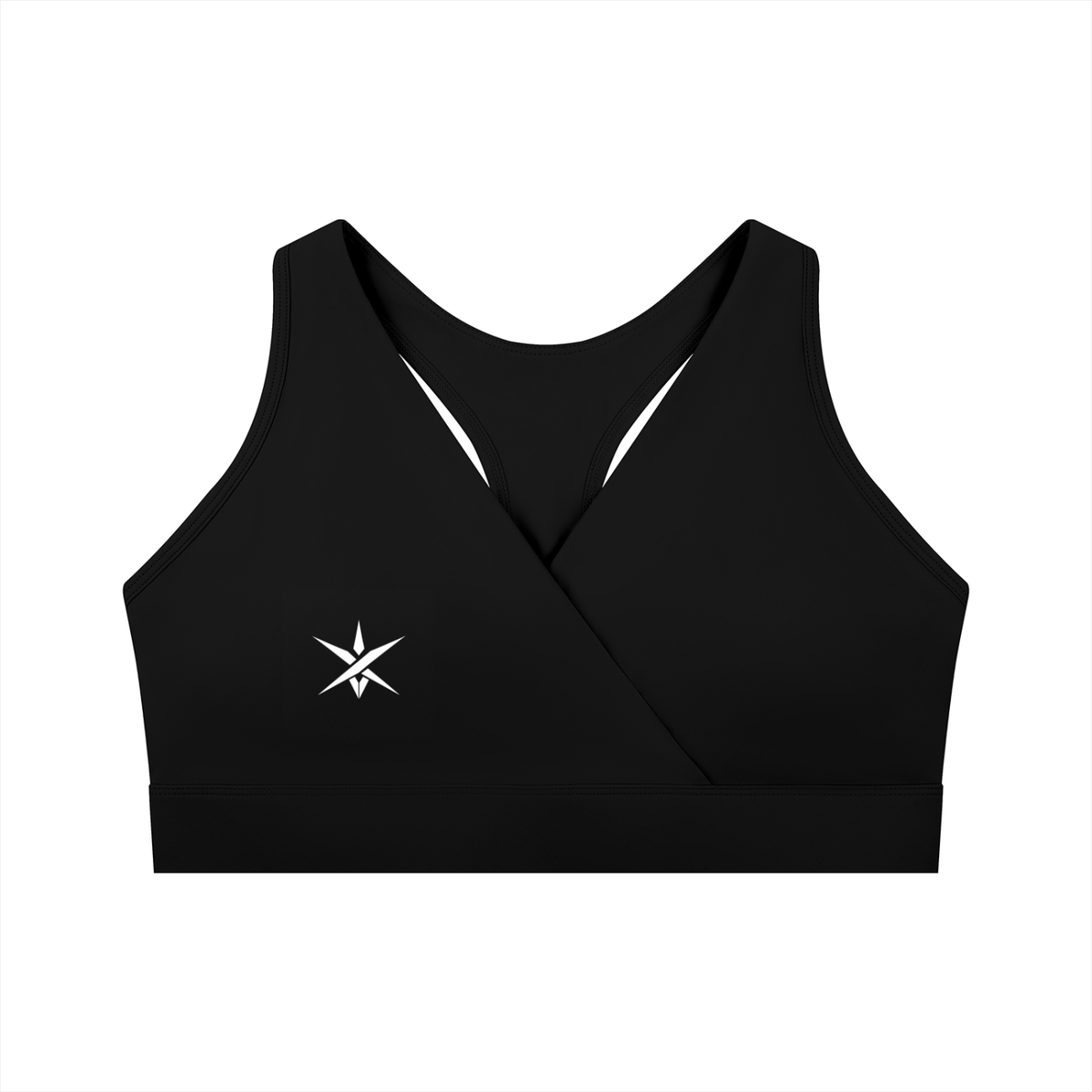 Women's Crossover V-Neck Sports Bra