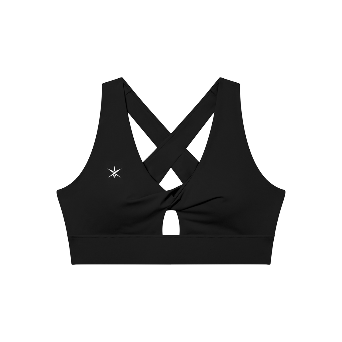 Women's Twist Front V-Neck Sports Bra