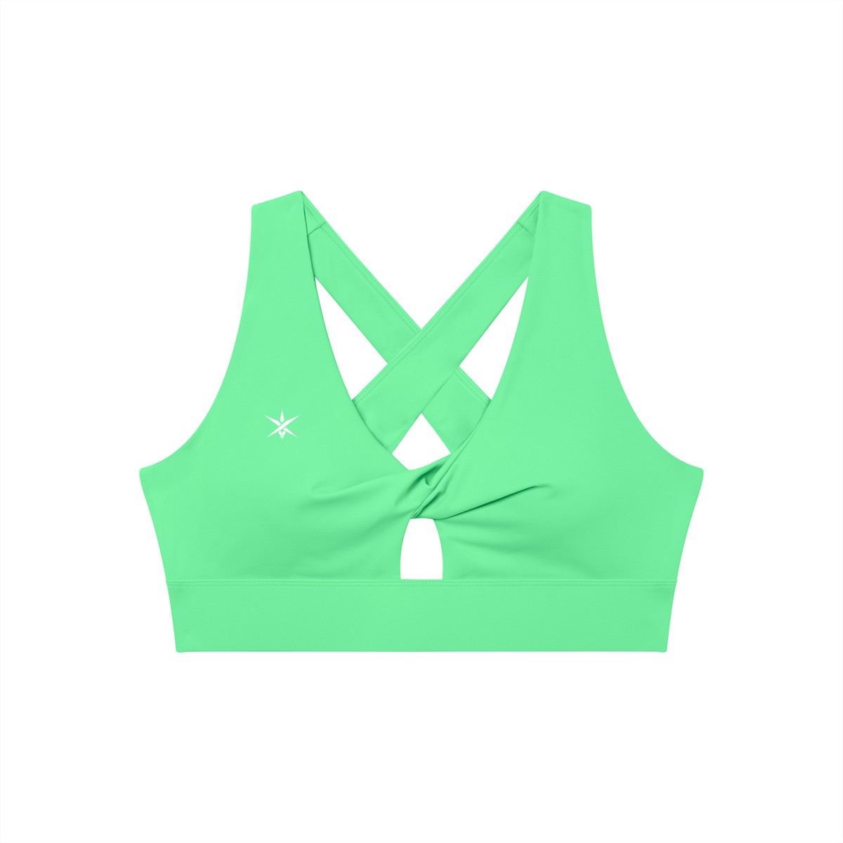 Women's Twist Front V-Neck Sports Bra