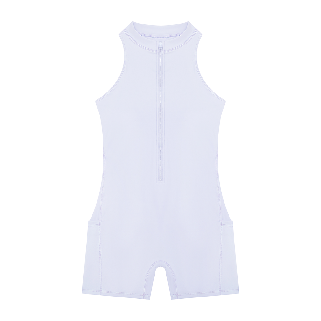 Women’s Quarter-Zip. Yoga Romper