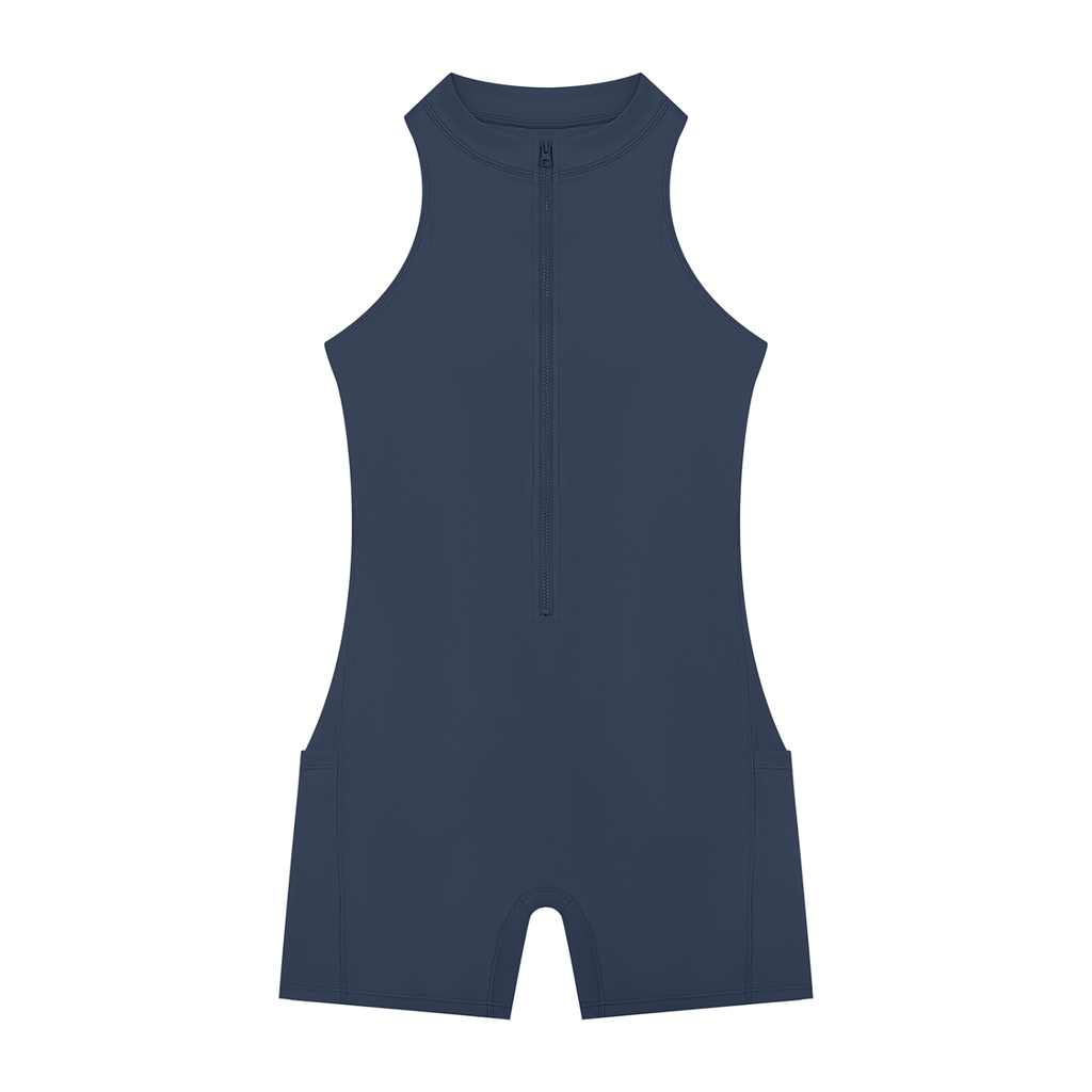 Women’s Quarter-Zip. Yoga Romper